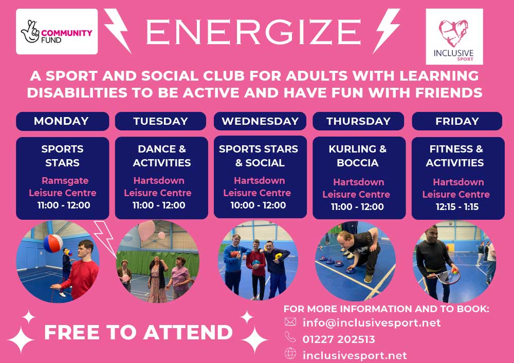 Inclusive Sport Adult Timetable